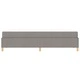 Легло с пружинен матрак Taupe и бяло 120x200 см текстил