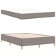 Легло с пружинирана основа и матрак Taupe 140x190 см текстил