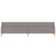 Легло с пружинирана основа и матрак Taupe 140x190 см текстил