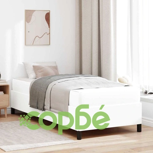 Рамка за легло с матрак от изкуствена кожа бяло 80x200 см ➤ топ цена ➤ sorbe.bg