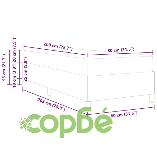 Рамка за легло с матрак от изкуствена кожа бяло 80x200 см ➤ топ цена ➤ sorbe.bg