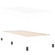 Рамка за легло с матрак от изкуствена кожа бяло 80x200 см