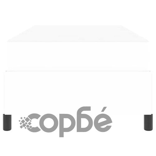 Легло с матрак бяло 90x200 см от изкуствена кожа с ламелна рамка ➤ топ цена ➤ sorbe.bg