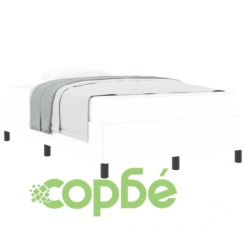 Рамка за легло с матрак бяла 120x190 см изкуствена кожа ➤ топ цена ➤ sorbe.bg