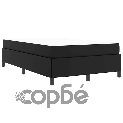 Рамка за легло с матрак от изкуствена кожа 120x200 см - черна ➤ топ цена ➤ sorbe.bg