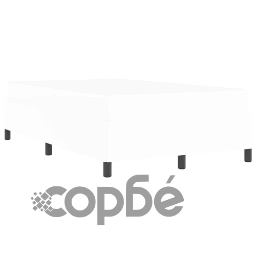 Рамка за легло с матрак от изкуствена кожа 120x200 см бяла ➤ топ цена ➤ sorbe.bg