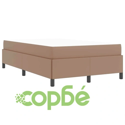 Рамка за легло с матрак от изкуствена кожа капучино 120x200 см ➤ топ цена ➤ sorbe.bg