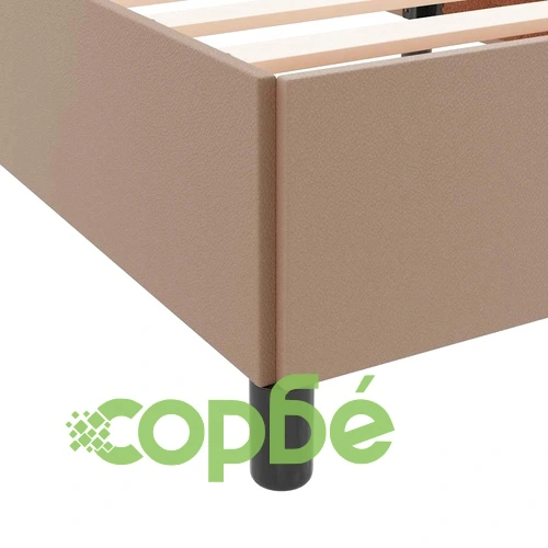 Рамка за легло с матрак от изкуствена кожа капучино 120x200 см ➤ топ цена ➤ sorbe.bg