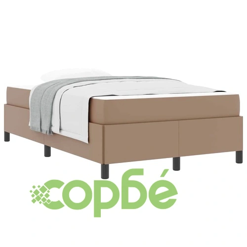 Рамка за легло с матрак от изкуствена кожа капучино 120x200 см ➤ топ цена ➤ sorbe.bg