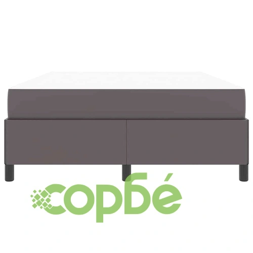 Рамка за легло с матрак от изкуствена кожа 160x200 см - сива ➤ топ цена ➤ sorbe.bg