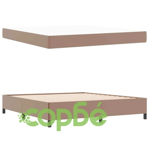 Рамка за легло с матрак 180x200 см капучино изкуствена кожа ➤ топ цена ➤ sorbe.bg