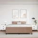 Рамка за легло с матрак 180x200 см капучино изкуствена кожа