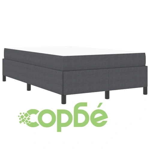 Рамка за легло с матрак 120x190 cm от кадифе в тъмносив цвят ➤ топ цена ➤ sorbe.bg