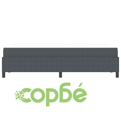 Рамка за легло с матрак 120x190 cm от кадифе в тъмносив цвят ➤ топ цена ➤ sorbe.bg