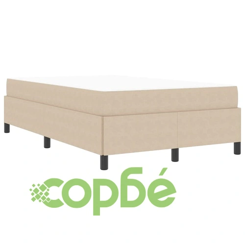 Легло с матрак кадифе светлосиво-зелено 120x190 см инженерна дървесина ➤ топ цена ➤ sorbe.bg