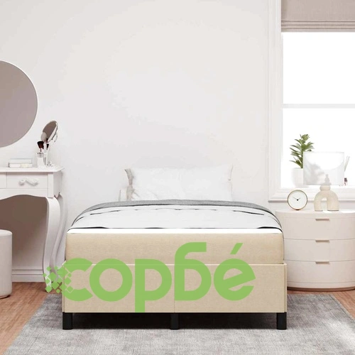 Легло с матрак кадифе светлосиво-зелено 120x190 см инженерна дървесина ➤ топ цена ➤ sorbe.bg