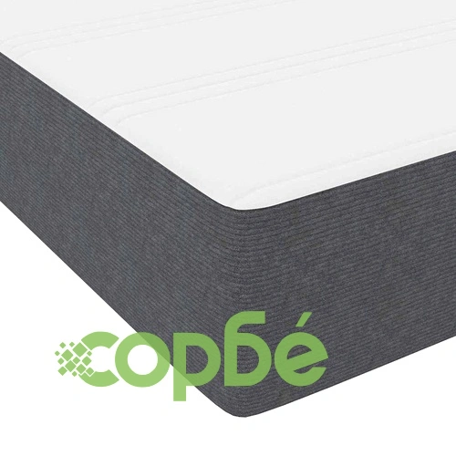 Рамка за легло с матрак тъмносив 140x190 см кадифе ➤ топ цена ➤ sorbe.bg