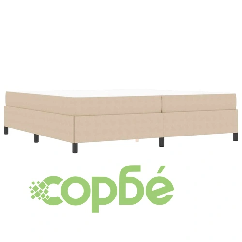 Рамка за легло с матрак светлосиво-зелена 200x200 см кадифе ➤ топ цена ➤ sorbe.bg