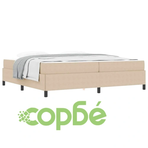 Рамка за легло с матрак светлосиво-зелена 200x200 см кадифе ➤ топ цена ➤ sorbe.bg