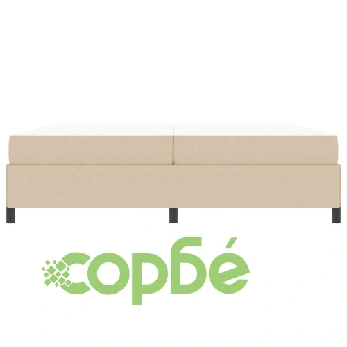 Рамка за легло с матрак светлосиво-зелена 200x200 см кадифе ➤ топ цена ➤ sorbe.bg