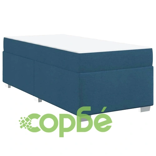 Рамка за легло с матрак синя 100x200 см текстил ➤ топ цена ➤ sorbe.bg