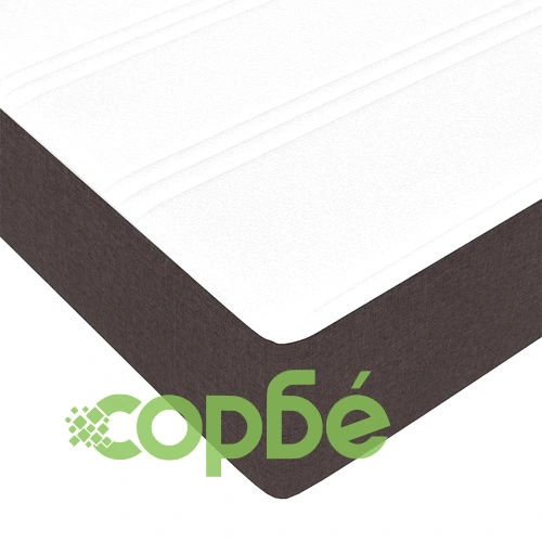 Рамка за легло с матрак тъмнокафява 160x200 см текстил ➤ топ цена ➤ sorbe.bg