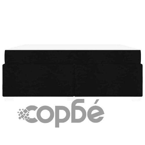 Рамка за легло с матрак черна 180x200 см текстил ➤ топ цена ➤ sorbe.bg