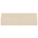 Рамка за легло с матрак крем 180x200 см текстил