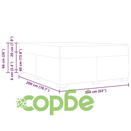 Легло с матрак от изкуствена кожа бяло 160x200 см с хромирани крака ➤ топ цена ➤ sorbe.bg