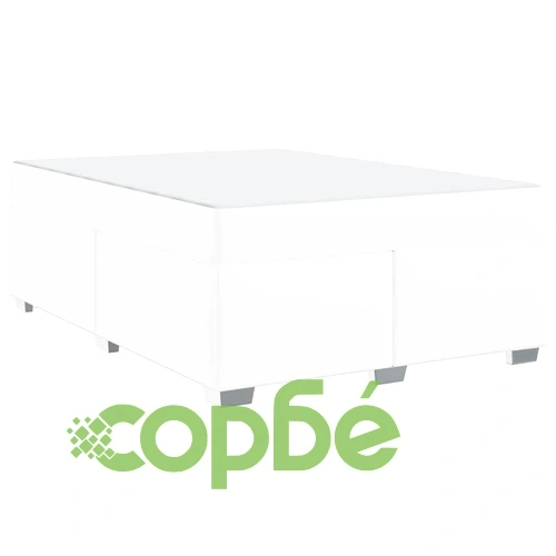 Легло с матрак от изкуствена кожа бяло 160x200 см с хромирани крака ➤ топ цена ➤ sorbe.bg