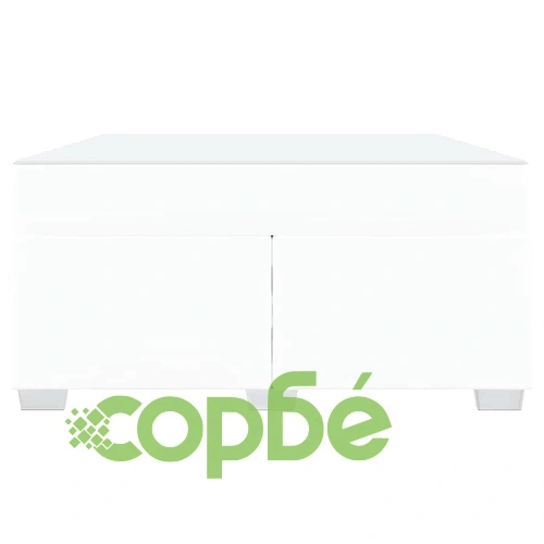 Легло с матрак от изкуствена кожа бяло 160x200 см с хромирани крака ➤ топ цена ➤ sorbe.bg