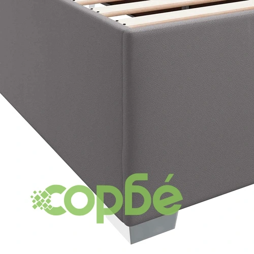 Рамка за легло с матрак сива 160x200 см изкуствена кожа ➤ топ цена ➤ sorbe.bg