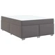 Рамка за легло с матрак сива 160x200 см изкуствена кожа