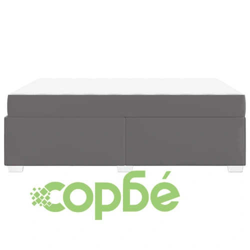 Рамка за легло с матрак сива 160x200 см изкуствена кожа ➤ топ цена ➤ sorbe.bg