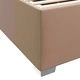 Легло с матрак Капучино 180x200 см изкуствена кожа инженерна дървесина