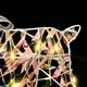 LED елени 6 броя многоцветни 64 x 42 x 15 см PET с 180 LED светлини