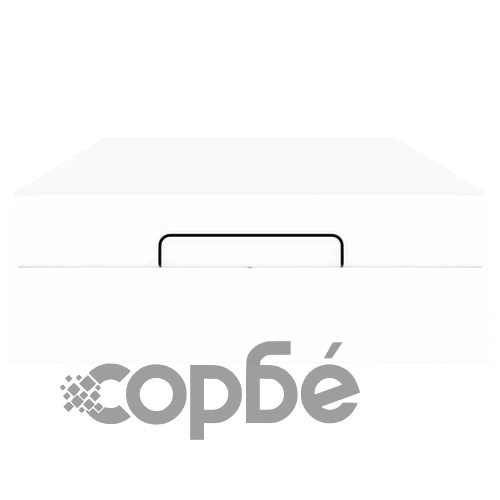 Рамка за легло с матрак и ракла от изкуствена кожа 120x190 см в бяло ➤ топ цена ➤ sorbe.bg