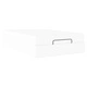 Рамка за легло с матрак от изкуствена кожа 120x200 см бяла с място за съхранение