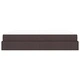 Рамка за легло с матрак и съхранение тъмнокафяв 180x200 см текстил