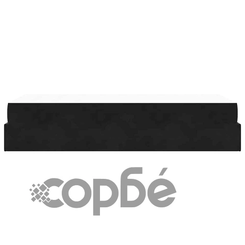 Рамка за легло с матрак и съхранение от кадифе - черна 90x190 см ➤ топ цена ➤ sorbe.bg
