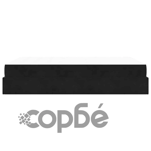 Рамка за легло с матрак черно кадифе 160x200 см ➤ топ цена ➤ sorbe.bg