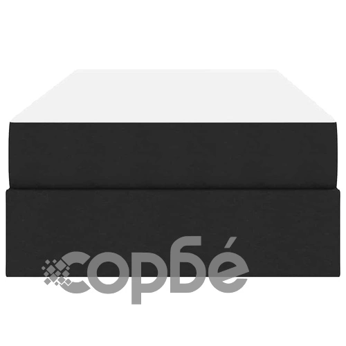 Легло с повдигащ механизъм и матрак, метал, 90 x 200 см, черно ➤ топ цена ➤ sorbe.bg