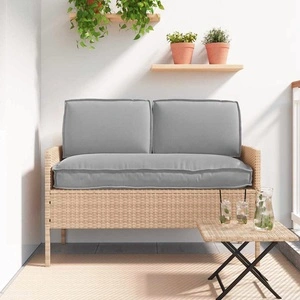Комплект възглавници за палет 3 части сив 120x50x12 см оксфорд тъкан