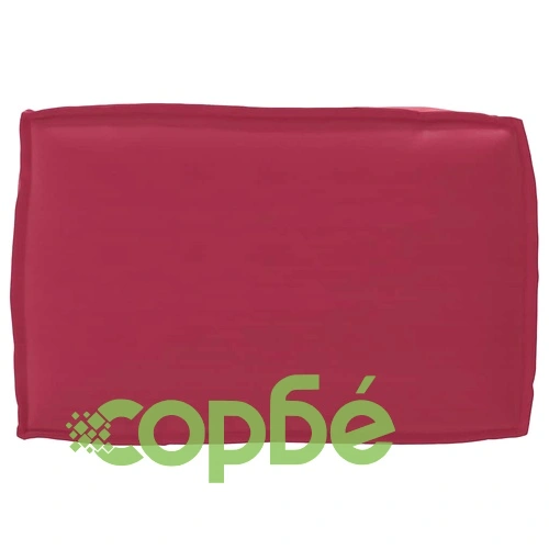 Комплект възглавници за палети 3 части - виненочервена оксфордска тъкан 120x50x12 см ➤ топ цена ➤ sorbe.bg