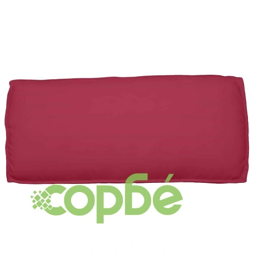 Комплект възглавници за палети 3 части - виненочервена оксфордска тъкан 120x50x12 см ➤ топ цена ➤ sorbe.bg