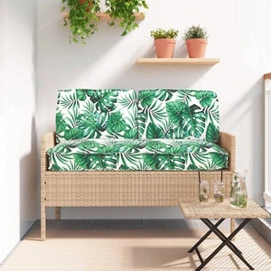 Комплект възглавници за палет 3 части с мотив листа - Оксфорд тъкан 120x50x12 см