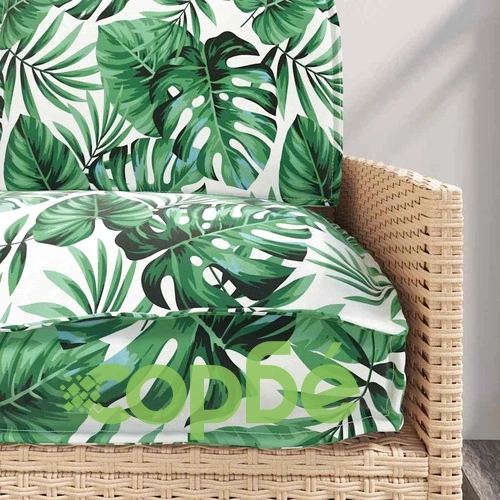 Комплект възглавници за палет 3 части с мотив листа - Оксфорд тъкан 120x50x12 см ➤ топ цена ➤ sorbe.bg