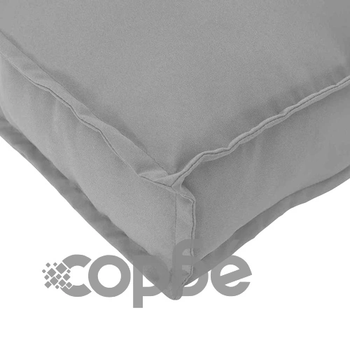 Комплект възглавници за палети 3 части от оксфордска тъкан, сив 120x60x12 см ➤ топ цена ➤ sorbe.bg