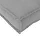 Комплект възглавници за палети 3 части от оксфордска тъкан, сив 120x60x12 см