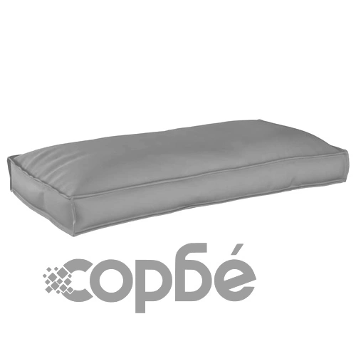 Комплект възглавници за палети 3 части от оксфордска тъкан, сив 120x60x12 см ➤ топ цена ➤ sorbe.bg